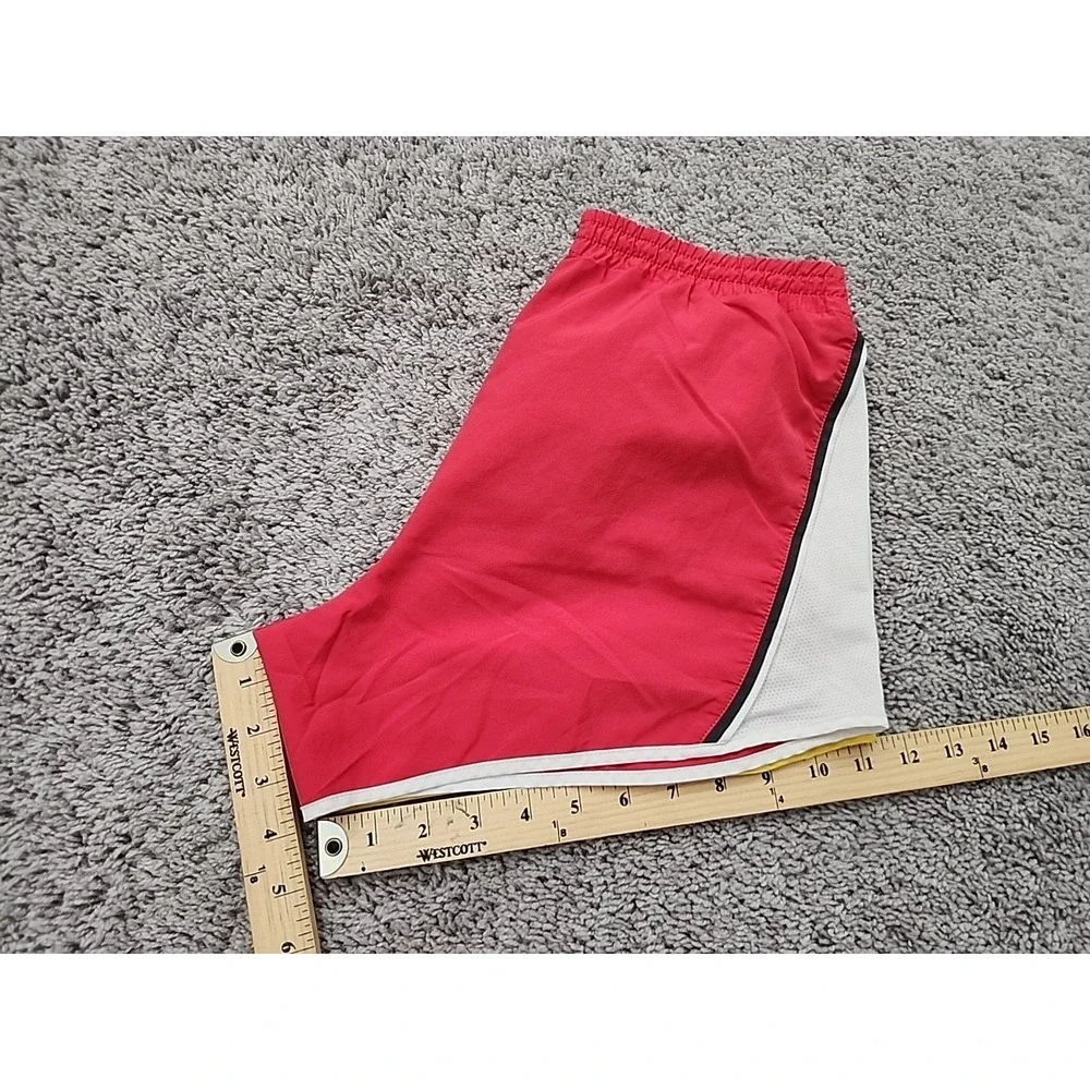 Nike Dri-FIT Livestrong Running Shorts Womens S Red White Athletic Gym